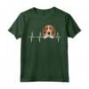 Battito Cardiaco Divertente del Cane - Maglietta Foxhound Inglese per Amanti dei Cani - Ideale per Amici e Familiari