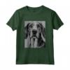 Cool Inglese Foxhound Ritratto in Bianco e Nero - Maglietta per Amanti dei Cani - Ideale come Regalo per Natale, Ringraziamento o Compleanni
