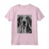 Cool Inglese Foxhound Ritratto in Bianco e Nero - Maglietta per Amanti dei Cani - Ideale come Regalo per Natale, Ringraziamento o Compleanni