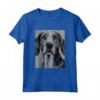 Cool Inglese Foxhound Ritratto in Bianco e Nero - Maglietta per Amanti dei Cani - Ideale come Regalo per Natale, Ringraziamento o Compleanni