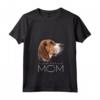 Donna Mamma Foxhound Inglese Maglietta con Collo a V - Design Inglese Foxhound Mum Mommy Mams - Regalo Unico per Amanti dei Cani