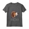 Donna Mamma Foxhound Inglese Maglietta con Collo a V - Design Inglese Foxhound Mum Mommy Mams - Regalo Unico per Amanti dei Cani