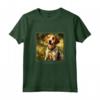 Foxhound Inglese Cane Giardino Fiori - Maglietta Pittura Animale Domestico per Mamma e Papà - Ideale per Regalo Unico