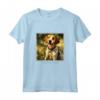 Foxhound Inglese Cane Giardino Fiori - Maglietta Pittura Animale Domestico per Mamma e Papà - Ideale per Regalo Unico