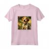 Foxhound Inglese Cane Giardino Fiori - Maglietta Pittura Animale Domestico per Mamma e Papà - Ideale per Regalo Unico