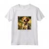 Foxhound Inglese Cane Giardino Fiori - Maglietta Pittura Animale Domestico per Mamma e Papà - Ideale per Regalo Unico
