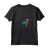 Donna Design Retrò Di Cani Foxhound Inglesi Maglietta con Collo a V - Silhouette di Cane Grafica Vintage - Ideale per Addestratori e Appassionati