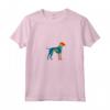 Donna Design Retrò Di Cani Foxhound Inglesi Maglietta con Collo a V - Silhouette di Cane Grafica Vintage - Ideale per Addestratori e Appassionati