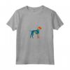Donna Design Retrò Di Cani Foxhound Inglesi Maglietta con Collo a V - Silhouette di Cane Grafica Vintage - Ideale per Addestratori e Appassionati