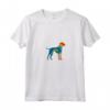 Donna Design Retrò Di Cani Foxhound Inglesi Maglietta con Collo a V - Silhouette di Cane Grafica Vintage - Ideale per Addestratori e Appassionati