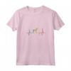 Donna Design Battito Cardiaco Foxhound Inglese Maglietta con Collo a V - Ideale per Addestratori e Proprietari di Cani Foxhound Inglesi