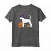 Costume da Cane di Halloween con Cappello da Strega Inglese Foxhound Maglietta - Ideale per Amanti dei Cani e Feste a Tema Halloween