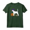Costume da Cane di Halloween con Cappello da Strega Inglese Foxhound Maglietta - Ideale per Amanti dei Cani e Feste a Tema Halloween