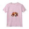 Donna Foxhound Inglese Pigro Maglietta con Collo a V - Design Illustrazione Cani da Caccia