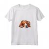Donna Foxhound Inglese Pigro Maglietta con Collo a V - Design Illustrazione Cani da Caccia