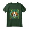 Inglese Foxhound Cane Mamma Papà Pianta Amante Nascondere nelle Foglie - Maglietta Regalo per Amanti dei Cani - Ideale per Natale, Compleanni o San Valentino