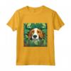 Inglese Foxhound Cane Mamma Papà Pianta Amante Nascondere nelle Foglie - Maglietta Regalo per Amanti dei Cani - Ideale per Natale, Compleanni o San Valentino