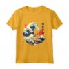 Inglese Foxhound Giapponese Kanagawa Wave Surf Cane Leale Maglietta - Regalo per Proprietari di Cani e Amanti dell'Arte Giapponese - Leggera e Confortevole