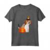 Costume da Cane di Halloween con Cappello da Strega Inglese Foxhound Maglietta - Camicia Carina Cucciolo Regalo per Amanti degli Animali
