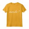 Merde T-Shirt Lingua Francese - Maglietta Insegnante Studente - Ideale per Regalo di Laurea, Natale o Compleanno