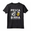 Pesca e Birra Pescatore - Maglietta Regalo Divertente per Uomo Pescatore - Ideale per Compleanni e Regali