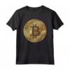T-shirt dorata per investitori in criptovalute Bitcoin - Maglietta Crypto Currency con Stampa Grafica - Ideale per Appassionati e Trader