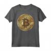 T-shirt dorata per investitori in criptovalute Bitcoin - Maglietta Crypto Currency con Stampa Grafica - Ideale per Appassionati e Trader