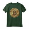 T-shirt dorata per investitori in criptovalute Bitcoin - Maglietta Crypto Currency con Stampa Grafica - Ideale per Appassionati e Trader