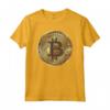 T-shirt dorata per investitori in criptovalute Bitcoin - Maglietta Crypto Currency con Stampa Grafica - Ideale per Appassionati e Trader