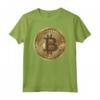 T-shirt dorata per investitori in criptovalute Bitcoin - Maglietta Crypto Currency con Stampa Grafica - Ideale per Appassionati e Trader