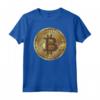 T-shirt dorata per investitori in criptovalute Bitcoin - Maglietta Crypto Currency con Stampa Grafica - Ideale per Appassionati e Trader