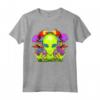 Funghi Alieni Psichedelici - T-shirt Alien con Design Fantascientifico - Acquista Online