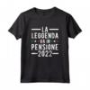 La Leggenda va in Pensione 2022 - Maglietta Pensionato Uomo Personalizzata - Ideale come Regalo di Pensionamento
