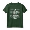 La Leggenda va in Pensione 2022 - Maglietta Pensionato Uomo Personalizzata - Ideale come Regalo di Pensionamento