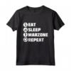 Eat Sleep Warzone Repeat - Gulag Warzone Verdansk Gaming Maglietta - Perfect for Video Game Enthusiasts