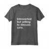 HapTiger Introverts Maglietta - Funny Cat Lady Introverts Unite Shirt for Cat Lovers - Ideal for Mother's Day or Birthday