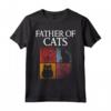 Padre dei Gatti - Cat Dad Fabulous Maglietta per gli Amanti dei Gatti - Ideale come Regalo Unico
