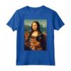 Mona Lisa + Gatto Maglietta - Creative Artistic Tee for Cat Lovers