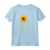 Magliette Grafiche del Gatto - Maglietta del Girasole del Gatto con Motivo Floreale - Ideale per Amanti dei Gatti