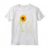 Magliette Grafiche del Gatto - Maglietta del Girasole del Gatto con Motivo Floreale - Ideale per Amanti dei Gatti