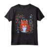 Gatto Magico - Stile Floreale Ucraino Vintage Vyshyvanka Maglietta - Regalo Compleanno Divertente per Amanti dei Gatti e Cultura Ucraina