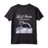 Gatto Nero nella Neve - Felpa Gatto Divertente - Let it Snow with Crazy Black Cat - Ideale per Amanti dei Gatti