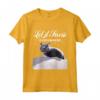 Gatto Nero nella Neve - Felpa Gatto Divertente - Let it Snow with Crazy Black Cat - Ideale per Amanti dei Gatti