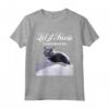 Gatto Nero nella Neve - Felpa Gatto Divertente - Let it Snow with Crazy Black Cat - Ideale per Amanti dei Gatti