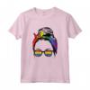 Gay Mom Messy Hair Bun LGBTQ Rainbow Pride Women Lesbian Maglietta - Love Wins T-Shirt for Equality Protest and Support