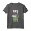 Bambino Papa Gemelli - Maglietta per Futuri Padri - Regalo per Compleanno, Natale o Festa del Papà