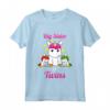 Bambino Sorella Maggiore Gemelli Unicorno - Big Sister Of Twins Unicorn Maglietta - Idea Regalo per Annunciare la Gravidanza