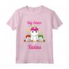 Bambino Sorella Maggiore Gemelli Unicorno - Big Sister Of Twins Unicorn Maglietta - Idea Regalo per Annunciare la Gravidanza