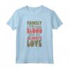 La famiglia è sempre amore - Genitori adottivi Maglietta con Frase Inclusiva - Ideale per Famiglie Allargate