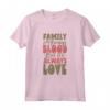 La famiglia è sempre amore - Genitori adottivi Maglietta con Frase Inclusiva - Ideale per Famiglie Allargate